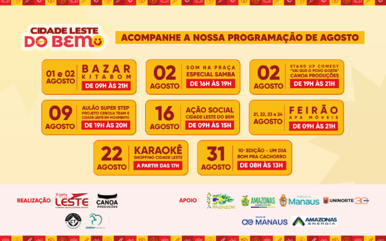 “Agosto do Bem” com música, cultura, solidariedade e cidadania na Zona Leste de Manaus