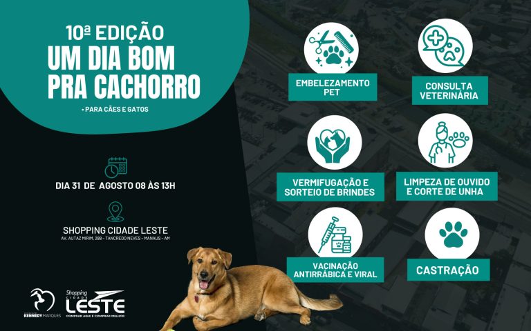 “Dia Bom pra Cachorro” chega pela 1ª vez à Zona Leste de Manaus