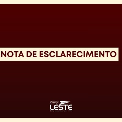 NOTA OFICIAL DE ESCLARECIMENTO